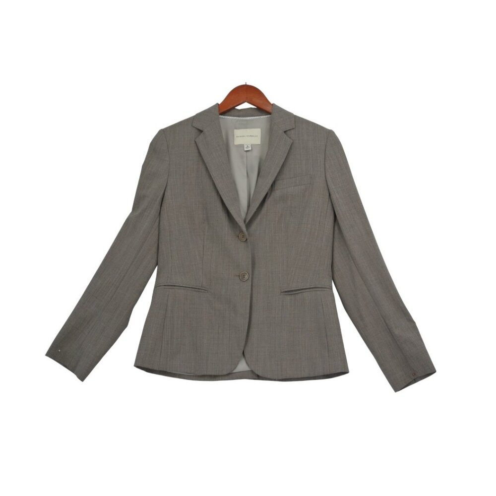 Banana Republic Stretch Tailored Gray Suit Jacket Size 8
